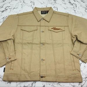 Men's Davoucci Khaki Rust Casual Denim Jacket